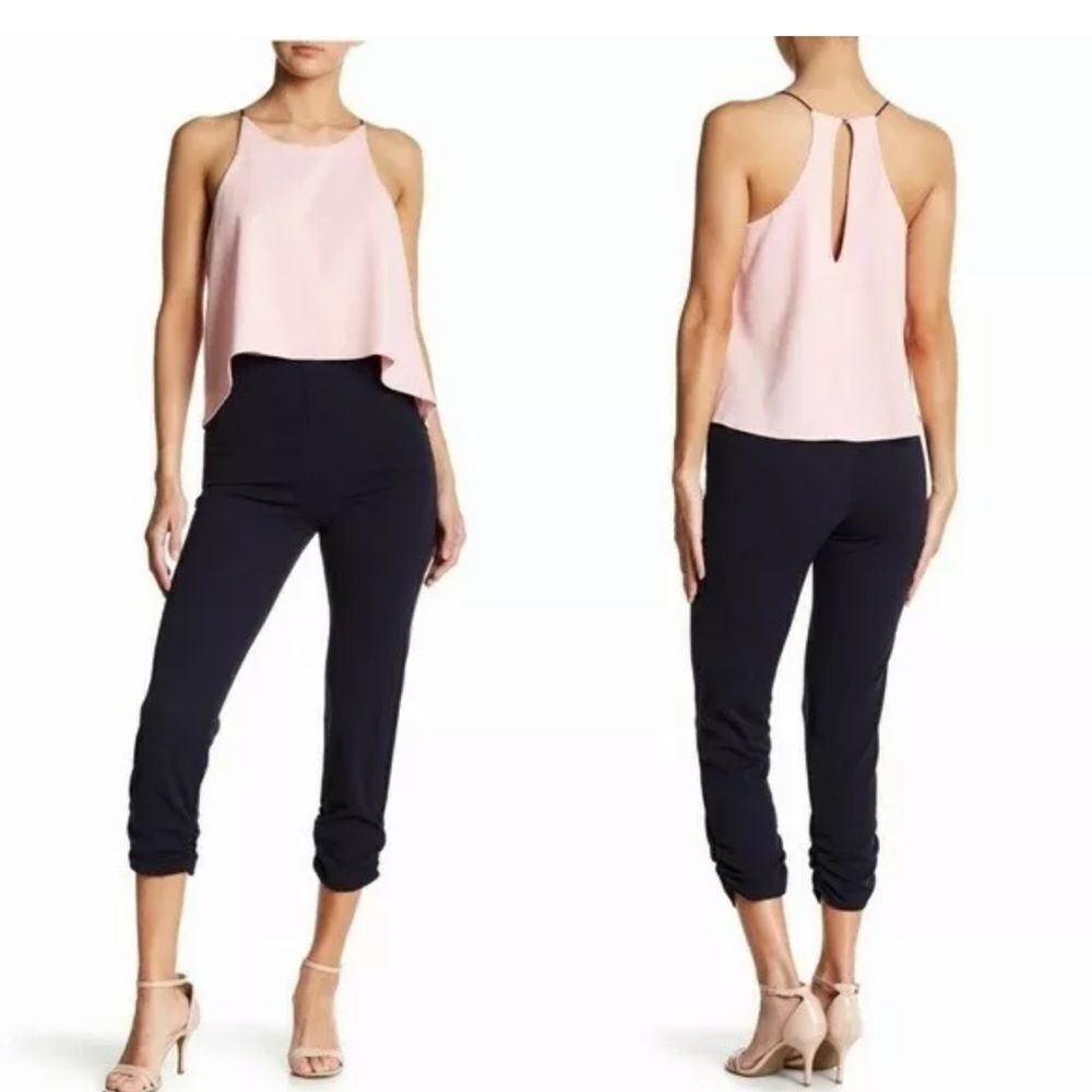 𝅺love Andy Navy/Blush Jumsuit